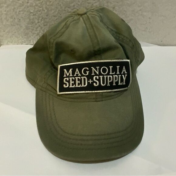 MAGNOLIA Seed & Supply Green Hat Adjustable Cap Waco Silos One Size - Picture 1 of 2